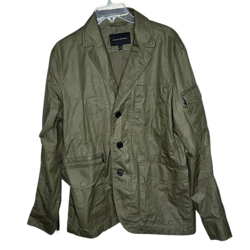 Banana Republic Olive Green Utility Jacket. Size Medium.